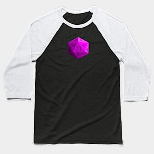 Purple D20 Baseball T-Shirt